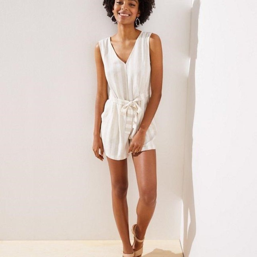 LOFT Vertical Stripw Romper